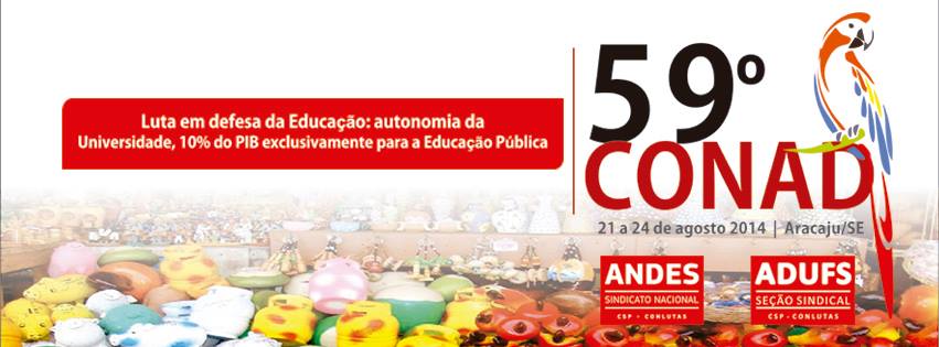 Professores de todo o país se reúnem em Aracaju (SE) no 59º Conad do ANDES-SN