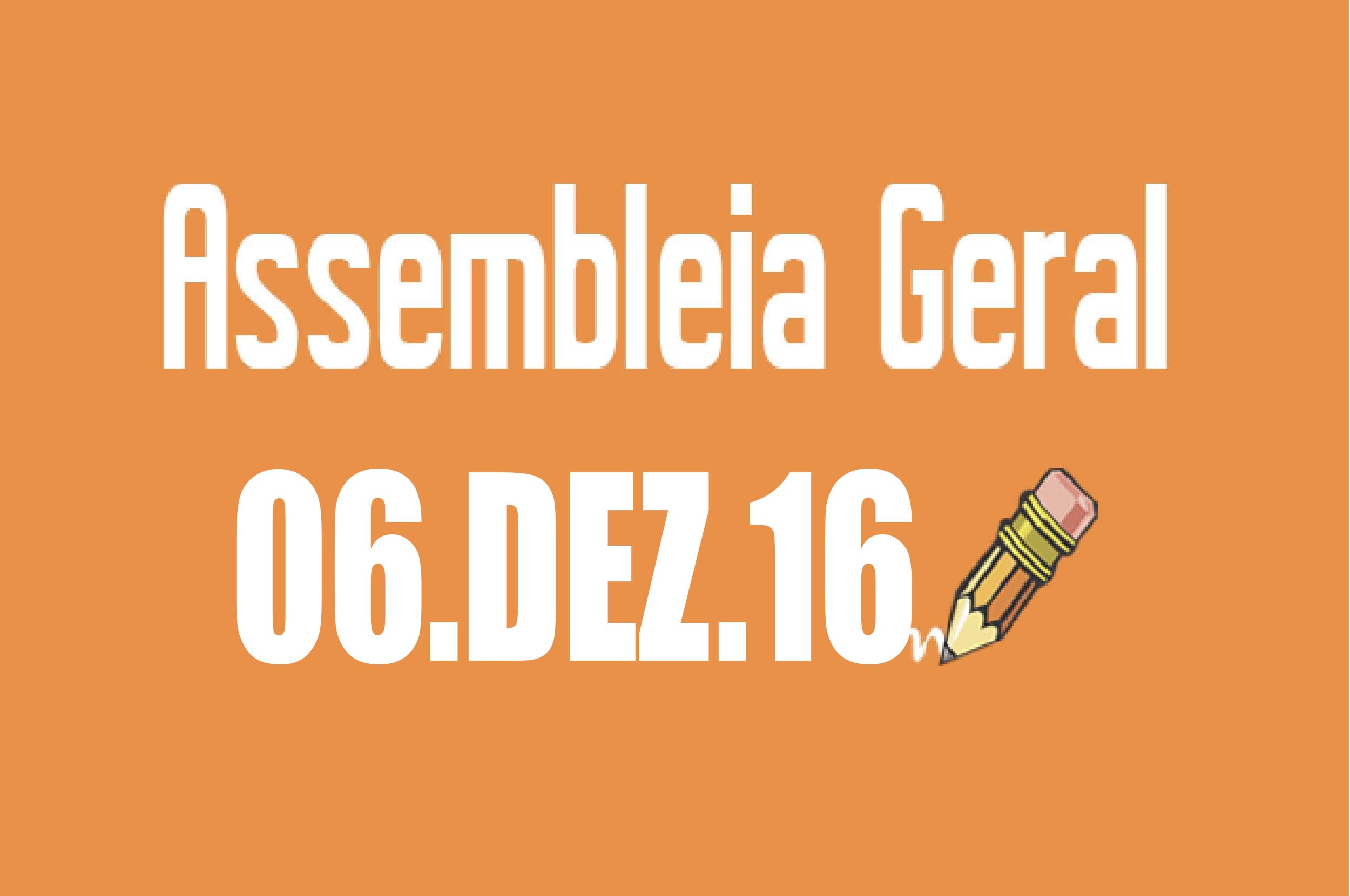 EDITAL DE CONVOCAÇÃO DE ASSEMBLEIA EXTRAORDINÁRIA - 6 DE DEZEMBRO DE 2016