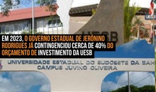 Em 2023, o governo estadual de Jerônino Rodrigues já contingenciou cerca de 40% do orçamento de investimento da Uesb