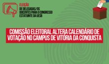 Comissão Eleitoral altera calendário de votação no campus de Vitória da Conquista