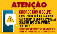 Cuidado com o golpe!