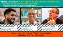 Mesa Redonda debate o neoconservadorismo na educação e seus impactos na formação docente