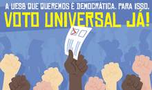 Voto Universal já: Adusb reafirma defesa da democracia interna e rejeita voto paritário