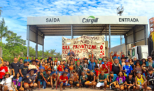Indígenas e movimentos sociais ocupam porto da Cargill e fazem barqueata contra privatização do Tapajós (PA)