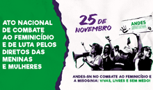 Contra feminicídio, ANDES-SN convoca seções sindicais a organizarem ato nacional em 25 de novembro