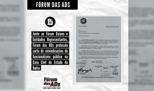 FÓRUM DAS ADS | Junto ao Fórum Baiano, Fórum das ADs protocola carta de reivindicações do funcionalismo público