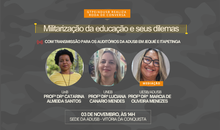 GTPE/Adusb promove Roda de Conversa sobre os dilemas da militarização da educação