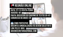 Participe da reunião sobre o caderno de textos do 43º Congresso do ANDES-SN