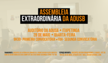 EDITAL DE CONVOCAÇÃO DE ASSEMBLEIA GERAL DA ASSOCIAÇÃO DOS DOCENTES DA UNIVERSIDADE ESTADUAL DO SUDOESTE DA BAHIA - ADUSB - 28 DE MAIO DE 2025