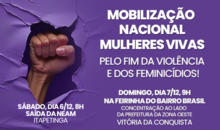 Fim de semana de luta: Adusb se soma a mobilizações pelo fim da violência contra a mulher em Itapetinga e Vitória da Conquista