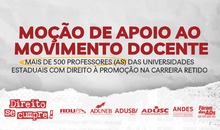 Moção de apoio ao movimento docente