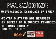 APROVADA PARALISAÇÃO NO DIA 09/10/2013