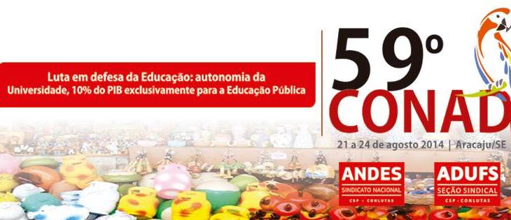 Professores de todo o país se reúnem em Aracaju (SE) no 59º Conad do ANDES-SN