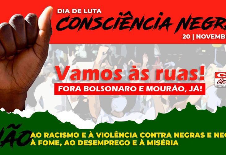 Vamos às ruas contra o racismo e por Fora Bolsonaro e Mourão, já. Há 80 atos marcados e terão mais