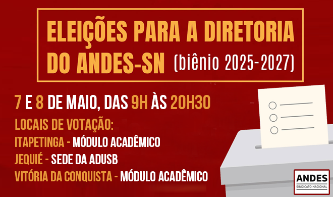 Eleições Andes 2025, dias 7 e 8 de maio
