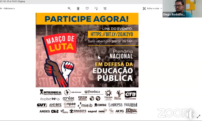 Entidades realizam plenária em defesa da Educação Pública e lançam carta aos brasileiros