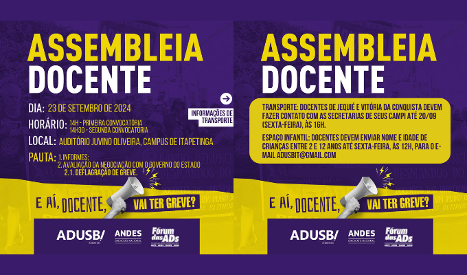 EDITAL DE CONVOCAÇÃO DE ASSEMBLEIA GERAL EXTRAORDINÁRIA - 23 DE SETEMBRO DE 2024