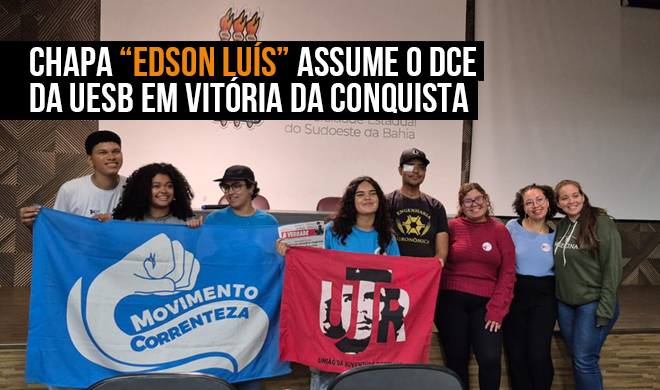 Chapa “Edson Luís” assume o DCE da UESB em Vitória da Conquista