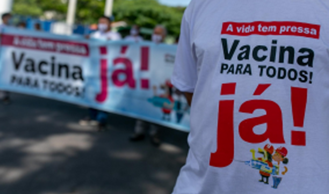 Carreatas para exigir vacinação para todos já e pelo “Fora Bolsonaro” são marcadas para sábado (23)