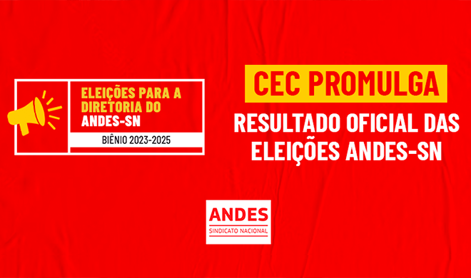 CEC promulga resultado oficial das Eleições Andes-SN