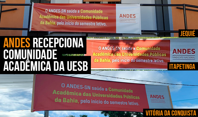 ANDES recepciona comunidade acadêmica da UESB