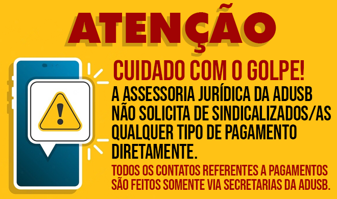 Cuidado com o golpe!