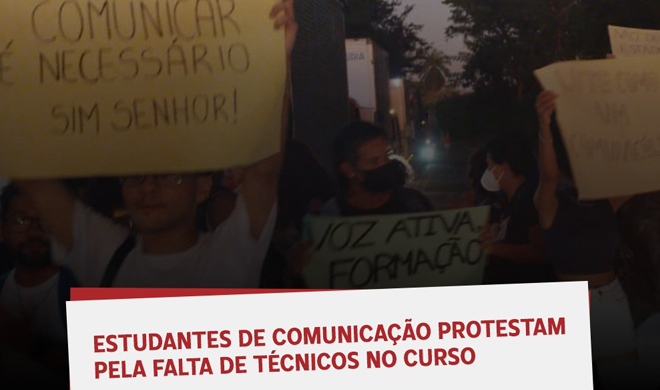 Estudantes de Comunicação Social da Uesc bloqueiam rodovia contra a falta de técnicos