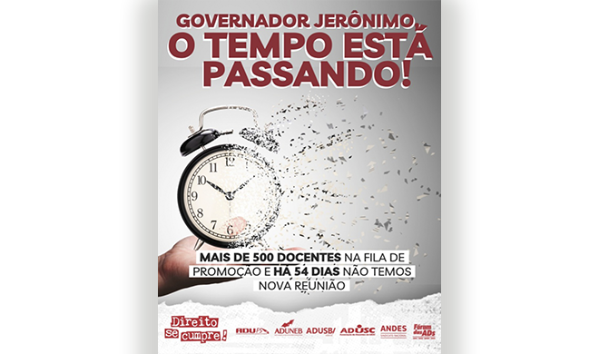 Mais de 500 docentes na fila de promoções e há 54 dias não temos nova reunião