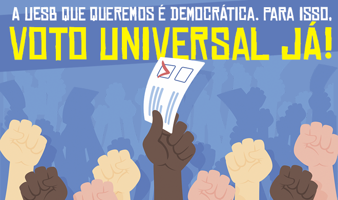 Voto Universal já: Adusb reafirma defesa da democracia interna e rejeita voto paritário