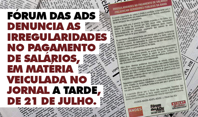 Irregularidades no pagamento de salários prejudicam servidores públicos da Bahia