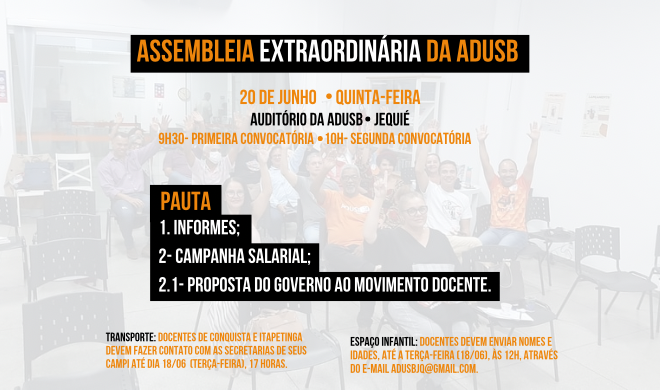 EDITAL DE CONVOCAÇÃO DE ASSEMBLEIA GERAL EXTRAORDINÁRIA - 20 DE JUNHO DE 2024