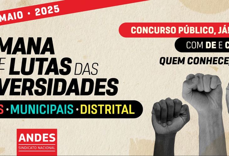 Estaduais, Municipais e Distrital realizam semana de lutas de 26 a 30 de maio