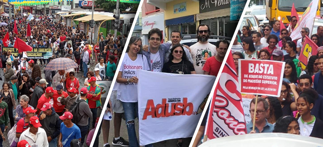 Adusb fortalece greve geral contra a Reforma da Previdência