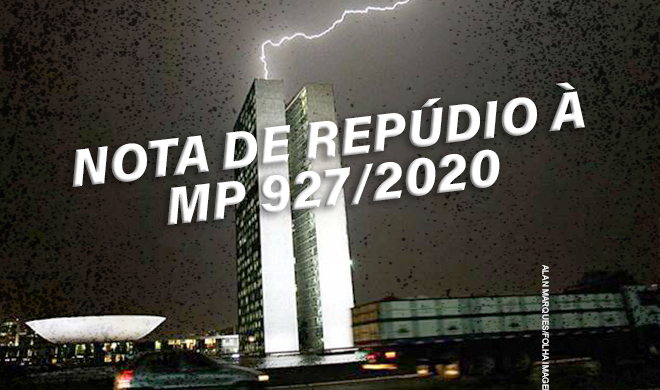 NOTA DA DIRETORIA DA ADUSB DE REPÚDIO À MP 927/2020
