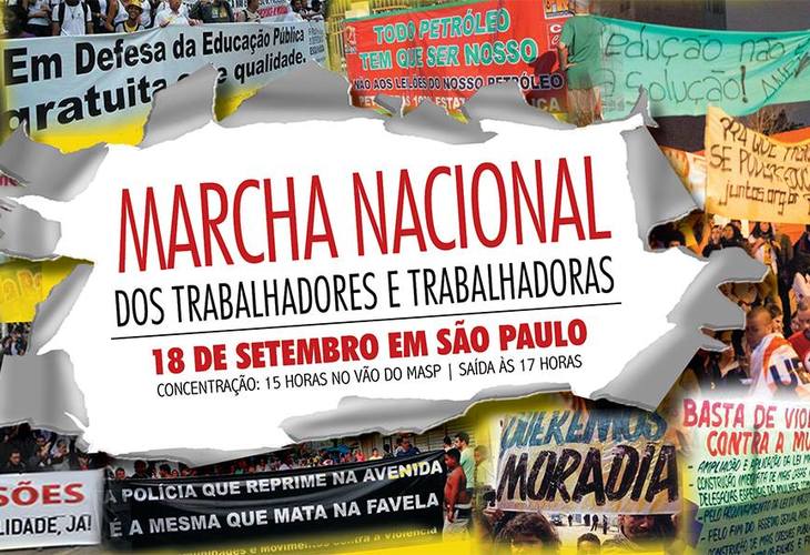 Reunião para Marcha Nacional dos Trabalhadores e Trabalhadoras acontece nesta terça-feira (15) 