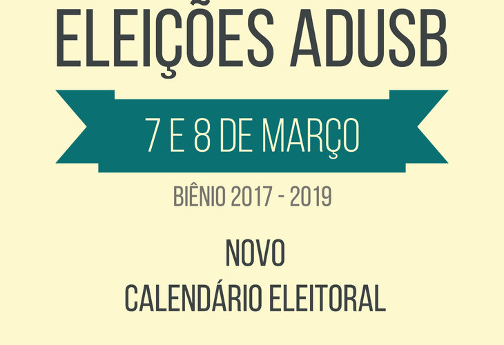 Eleições da Adusb: Comissão define novo calendário