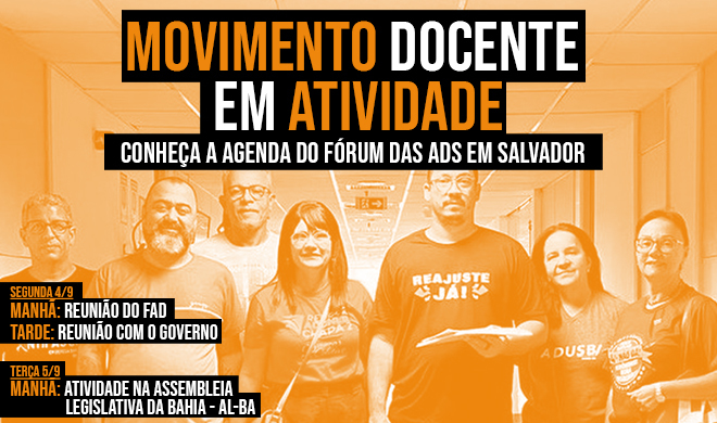 Fique por dentro da agenda do Fórum das ADs em Salvador