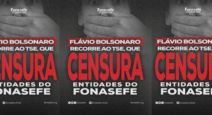 TSE censura publicações do Fonasefe após representação de Flávio Bolsonaro