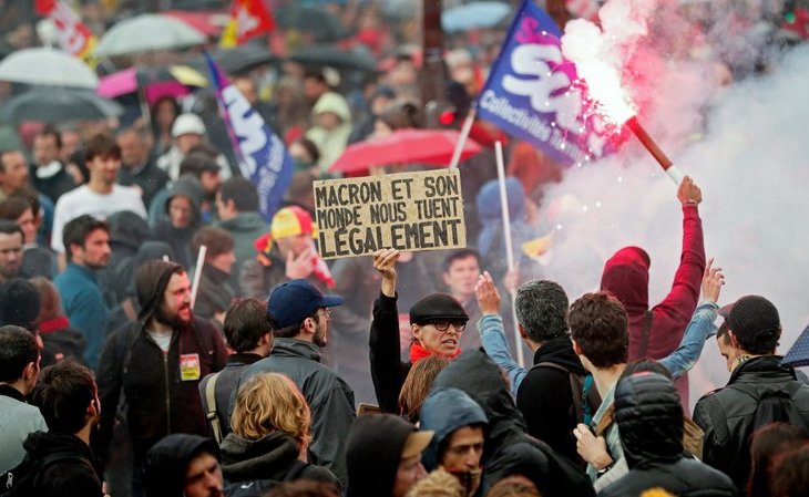 Contra Reforma Trabalhista, franceses retomam as ruas em dia de greves e protestos
