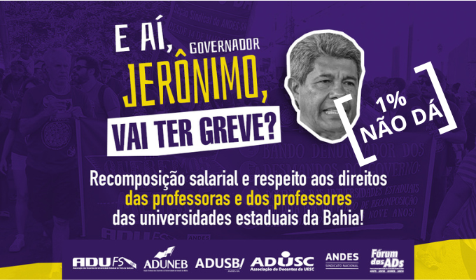 Participe da paralisação dia 19 de agosto!