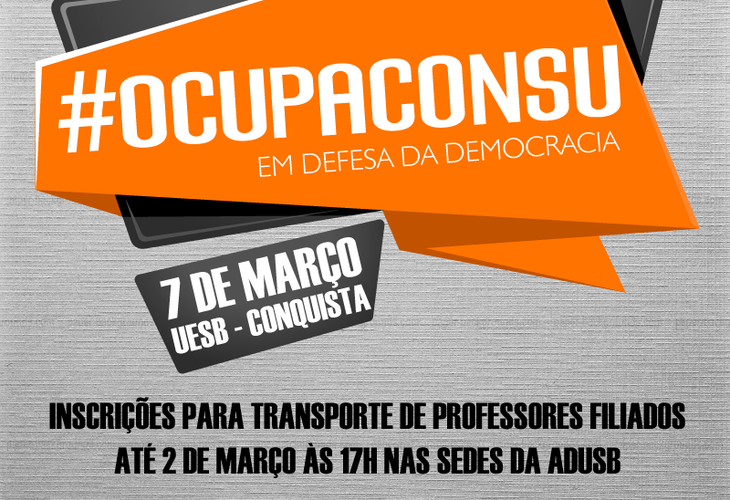 Participe do #OcupaConsu no dia 7 de março