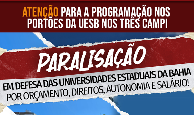 Atenção para as atividades da paralisação do dia 30