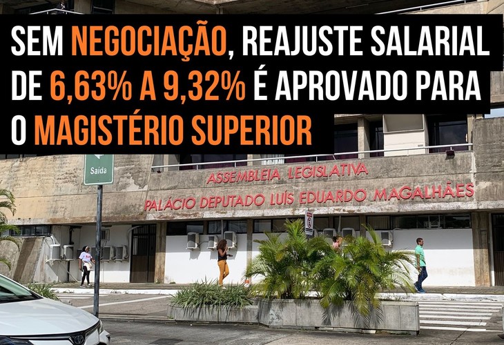 Sem negociação, reajuste salarial de 6,63% a 9,32% é aprovado para o magistério superior