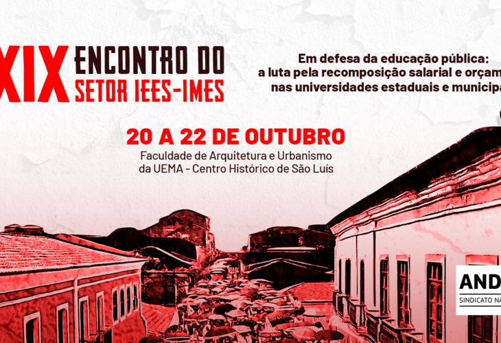 XIX Encontro do Setor das Iess/Imes começa nesta sexta (20) em São Luís (MA)