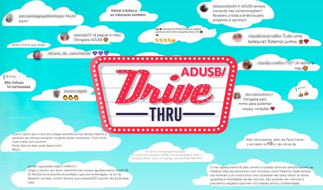 Diretoria da Adusb agradece o retorno positivo da categoria ao drive-thru