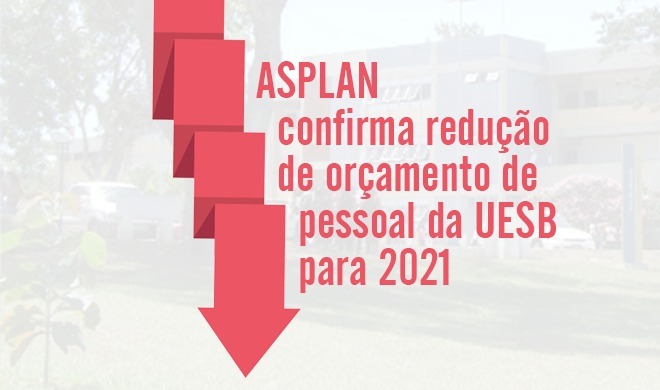 ASPLAN confirma redução de orçamento de pessoal da UESB para 2021