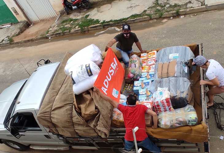 Adusb faz doações às vítimas das chuvas na Bahia
