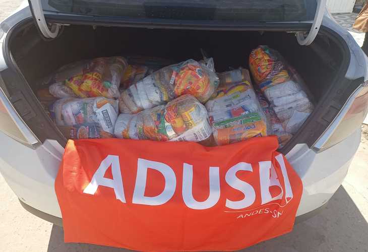 Adusb realiza entrega de doações da campanha de arrecadação para ajudar desabrigados em Jequié