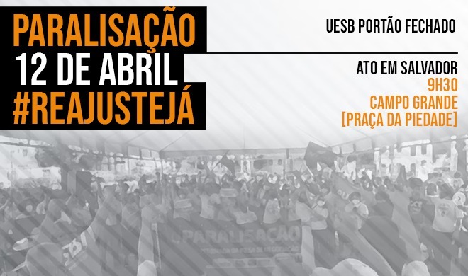 Participe do Ato Público em Salvador no dia 12 de abril