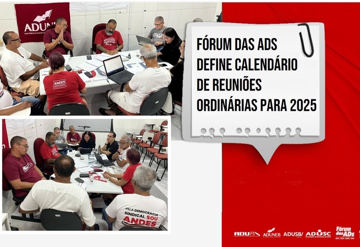 Fórum das ADs define calendário de reuniões ordinárias para 2025